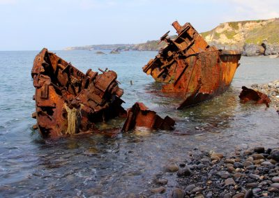 Schiffswrack am Praia do Patacho