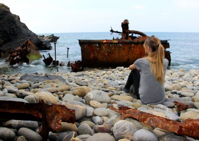 Schiffswrack am Praia do Patacho