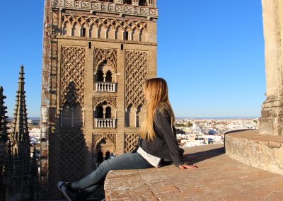 Atemberaubende Ausblicke auf dem Dach der Kathedrale in Sevilla