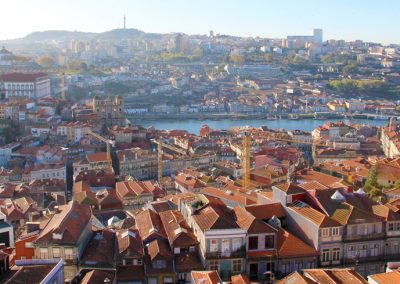 Ausblick auf den Douro vom Torre dos Clérigos