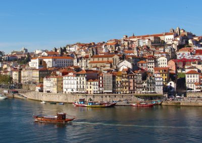 Blick auf die Altstadt von Porto von Vila Nova de Gaia