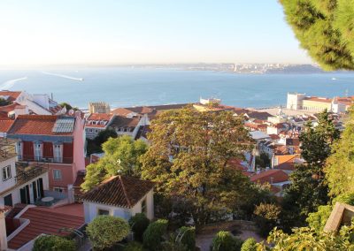 Alfama und der Fluss Tejo