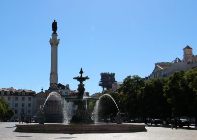 Praca de Rossio und der Aufzug Santa Justa