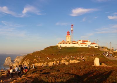 In Cabo da Roca ist bei Sonnenuntergang jede Menge los. Einfach ein bischen spazieren und schon kann man das Spektakel alleine genießen!