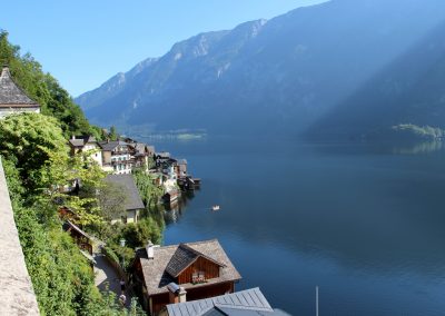 Ausblick vom Friedhof in Hallstatt