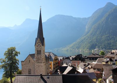 Ausblick vom Friedhof in Hallstatt