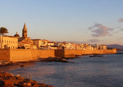 Alghero bei Sonnenuntergang