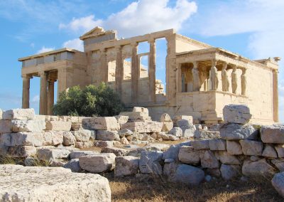 Der alte Athena-Tempel auf der Agropolis
